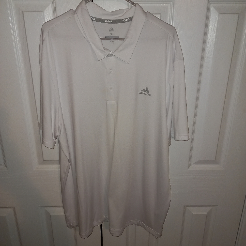 Mens Adidas Performance Golf Polo XXL White